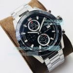 XF Factory Replica Tag Heuer Carrera Heuer 01 Watch SS Black Dial 45MM